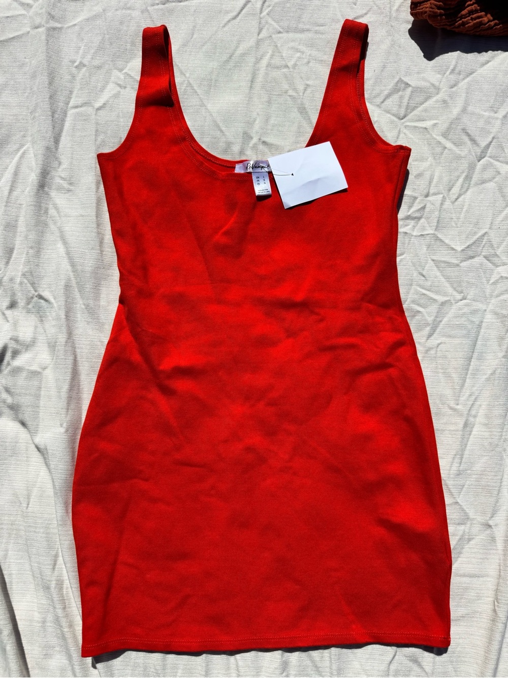Revamped Red Mini Tank Dress